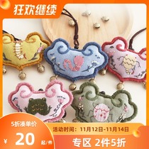 Hani beginner sachet diy handmade five poison pendant purse embroidery car lavender sachet diy material bag