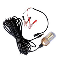 12V Underwater light LED intense light underwater trapping light fish bait Transcript light fishing yellow light bracket bulbs blue light headlamps