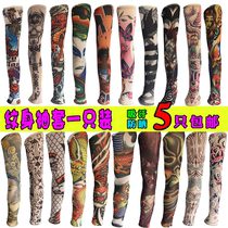 Tattoo Cuff Summer Outdoor Sports Floral Arm Riding Drive Tattoo Male Sunscreen Ice Cool Womens Sleeve Armguard Fishing