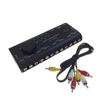  AV switcher Two-in three-in four-in one-out audio and video 2 3 4 cut 1 manual switch with S-VIDEO port R