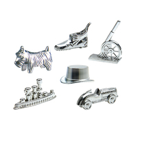 Monopoly strong hand game chess accessories alloy chess pieces supplement package 6 game characters childrens puzzle board game