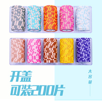 Texas Holdem chip coin set with crystal chip rack Mahjong chess and card room Macau chip card customization
