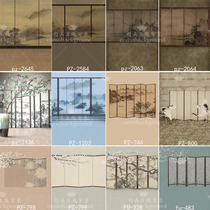 Family photo meticulous painting background Taobao high-end photo background paper ancient wind screen background cloth studio background paper