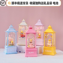 B DUCK yellow duck music box crystal ball cherry blossom cake music box phone booth girl children's birthday gift