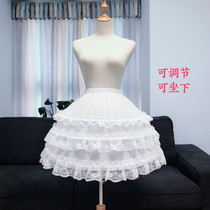 Cos cool fishbone skirt Lolita adjustable violence petticoat soft girl skirt for everyday