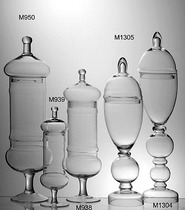 European classical transparent glass jar decorative utensils candy jar living room dining room art ornaments hotel cabinet matching