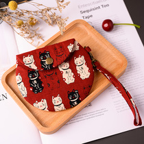 Property Cat Zero Wallet Woman Small Mini Cute Coin Bag Pendant Japan Wallet Ultra Slim Containing Bag Creative Gift