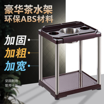  Mahjong machine coffee table Luxury stainless steel corner thickened ashtray Chess and card room teahouse special tea rack
