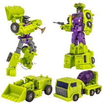 NA Hercules B set H31 forklift H32 mixer truck C set crane deformation toy King Kong G1 animation Xiaoli Shen