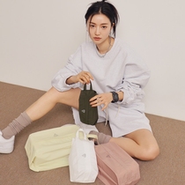 South Korea 3CE Sanxi Jade Cosmetic Bag 21-year large wash bag storage bag large capacity folding portable female