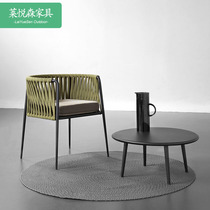 Casual Outdoor Table And Chairs room Balcony Outdoor Patio Open-air Hotel Minima Creative Vines Chair Three Sets Net Red