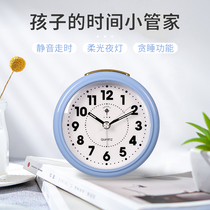 Polaris students use small alarm clock mute creative childrens music bedroom bedside luminous cartoon simple electronic watch