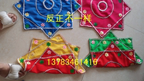 2 new professional dance grade test hand Juan hemp yarn flower two people turn octagonal towel