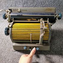 Japan antique Toshiba old objects 19 1950s vintage mechanical Japanese printer type drum typewriter