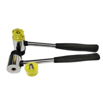 Steel pipe handle mounting hammer replaceable polyurethane hammer 25MM 30mm 35mm 40mm rubber hammer champagne hammer