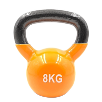 Gym lifting pot dumbbell dipped plastic kettlebell ball female men home 15KG competition cast iron pot Ling