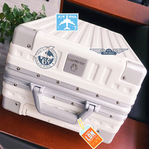  Japan roaming trolley suitcase men and women aluminum frame sturdy boarding box 20 inch universal wheel password travel box