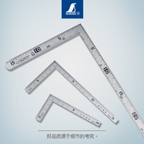 Japan affinity mini right angle ruler 90 degree stainless steel angle ruler Small curved ruler High precision woodworking ruler L-type
