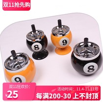 Billiards ashtray personality creative tall ashtray flat bottom ashtray table table tennis gift accessories