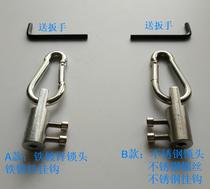  Stainless steel wire rope quick chuck head pressure joint equipment accessories Homemade accessories Fitness equipment DIY