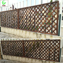 Carbonized anticorrosive wood fence outdoor solid wood fence indoor partition decoration garden fence guardrail Wall flower stand