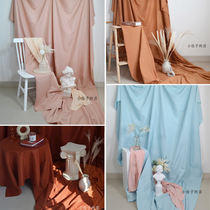 2 45 meters wide large background cloth warm color ins wind hanging cloth video live photo photo with background color