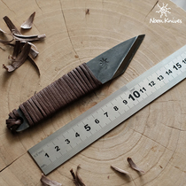 Afternoon Bushcraft Outdoor Camping 52100 Carbon Steel Unilateral Blade Woodworking Diy Grafting Knife Open Blade Blank