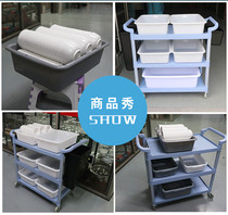 Increase the thickened rectangular plastic tableware storage pot hotel restaurant car collection Bowl Bowl home wash basin