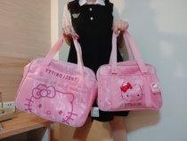 Cute cartoon large-capacity fitness bag lightweight portable shoulder shoulder crossbody travel bag short trip go out duffel bag