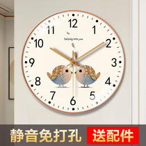 Wall clock modern simple light luxury personality creative clock home living room fashion decoration hanging wall silent art clock