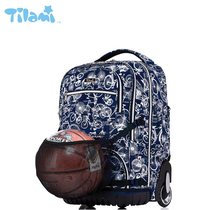 U.S. TILAMI primary and secondary school students pull rod bag travel sports bag 19 inch men's and women's basketball bag large capacity