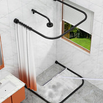 Baojajie silicone bathroom floor brush Bathroom brush floor brush long handle scraper floor sweep water scraper cleaning artifact
