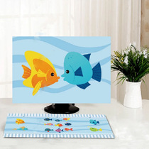 Computer cover Computer cover desktop host dust cover cute monitor keyboard cover Computer cover two-piece set