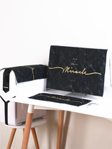 Simple modern computer cover curved display desktop all-in-one cover cloth 32 inch dustproof sunscreen decorative cover