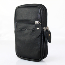 Mini Waist Bag Front Leather Phone Bag Mens Multifunctional Mobile Phone Waist Bag Casual Wear Belt Korean Trendy