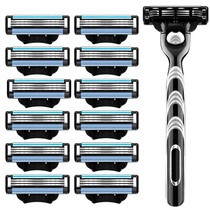 Manual razor blade 3 blades (beard razor)universal razor blade 3-layer head three-layer knife