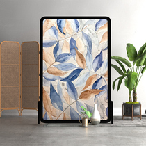 Nordic screen partition Living room Bedroom home office Simple modern semi-permeable door entrance Solid wood seat screen
