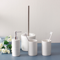 Qian Suitable brushing cup Nordic style personality creative ceramic couple mouthwash cup set tooth cylinder household toothbrush cup