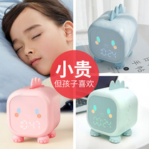 Childrens alarm clock students use smart electronic clock cartoon get up artifact bedside luminous mute small alarm clock girl