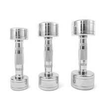 Electroplated dumbbell womens thin arm mens exercise home fitness silver steel 1-10kg practice arm muscle dumbbell