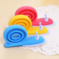 Baby plastic safety door card windproof and anti-door clip color childrens snail safety door gear M454