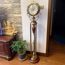 Han Shi living room floor clock light luxury home fashion clock quartz big clock European style modern vertical table HG6006