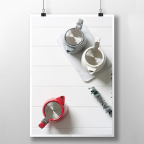 Nordic coffee pot tea pot simple ceramics British afternoon tea set European style juice pot coffee cold water cold water cold kettle