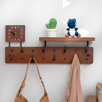 Wall-mounted coat rack Wall-mounted clothes hanger wall entrance creative door key storage into the household shelf