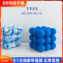 Klein blue ball Net red photo props ornaments geometric home creative shooting living room decoration photography background