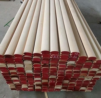 Customized engineering pine red beech wood handrail solid wood stair guardrail balcony bay window guardrail armrest column