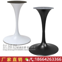 Horn dining table stand iron table leg stainless steel round base dining room table stand tulip European table leg