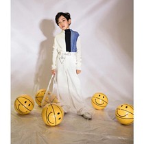 Childrens photography props smiley face basketball yellow smiley face expression stickers photo studio shooting props creative ornaments
