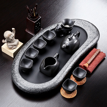 Youshang complete set of Wujin Stone Tea Tan Set Home Simple Purple Sand Kung Fu Tea Set Tea Desk Office Tea Set