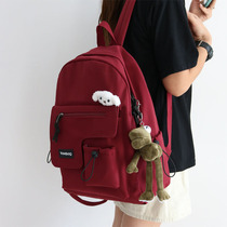 ER schoolbag female Korean version of ulzzang high school students backpack large capacity junior high school campus Moren ins backpack